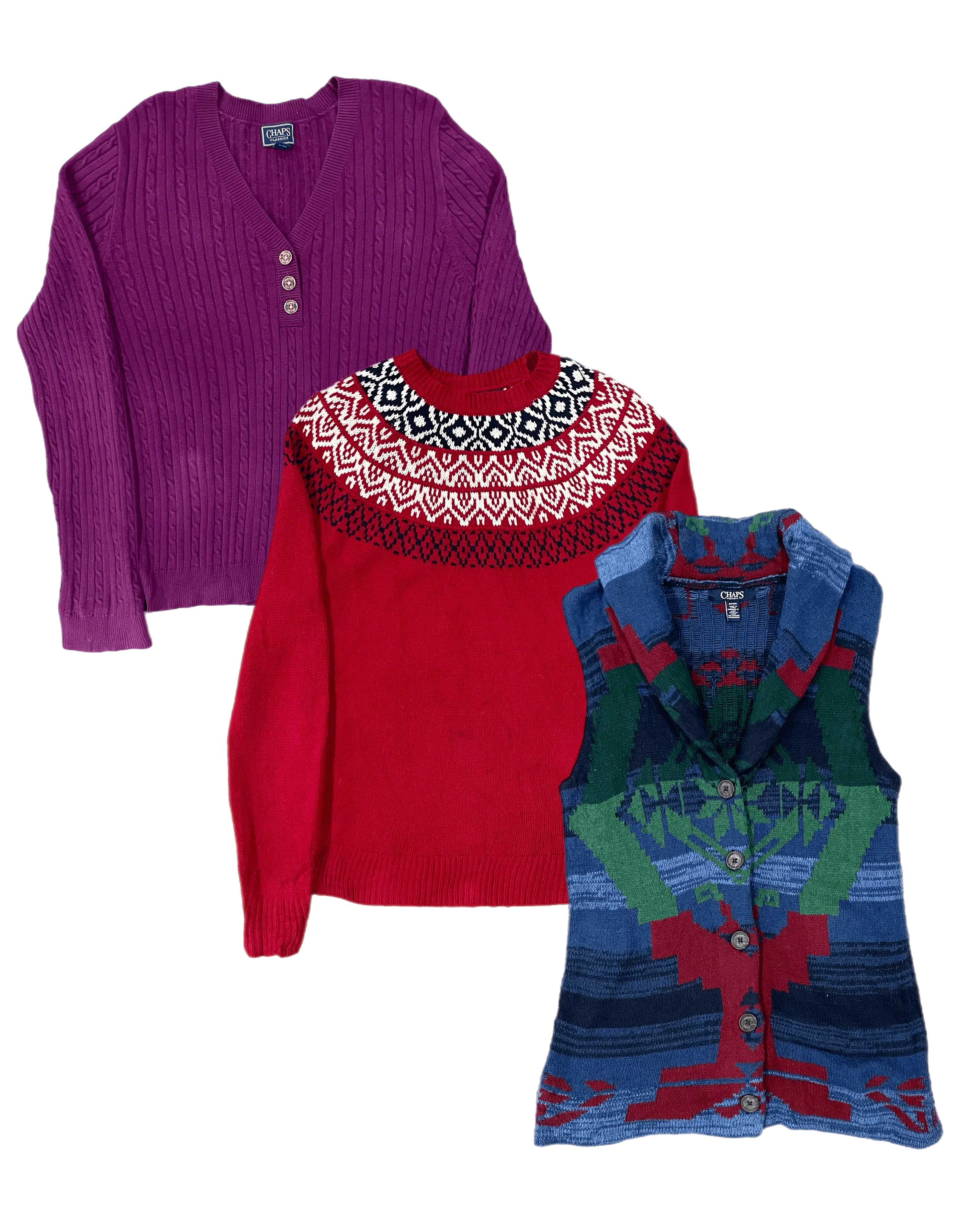 50x CHAPS WOMEN'S SWEATERS