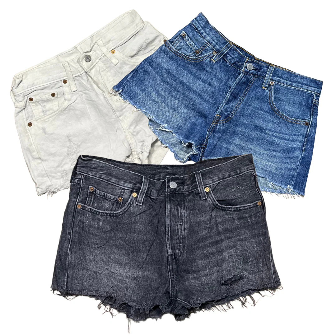 50x LEVI'S 501 WOMEN'S DENIM SHORTS