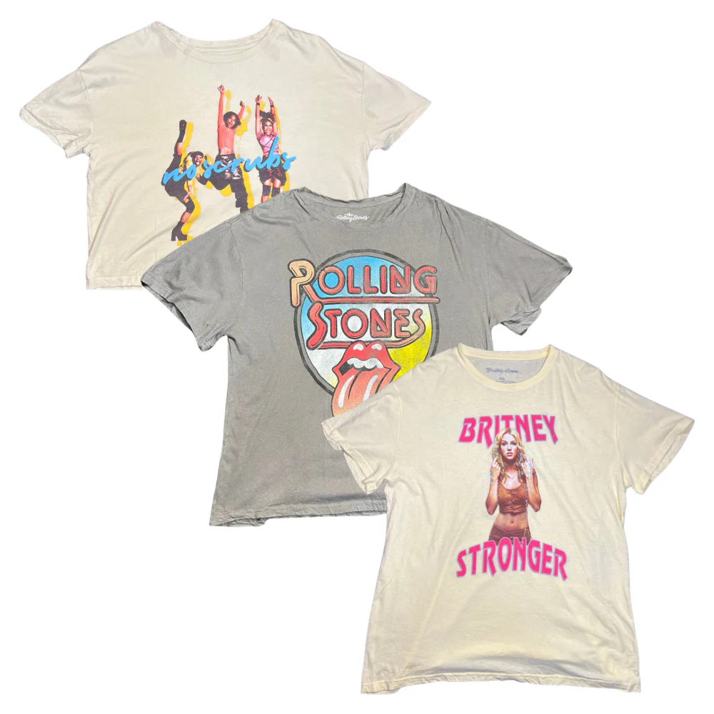 100x WOMEN'S GRAPHIC T-SHIRTS