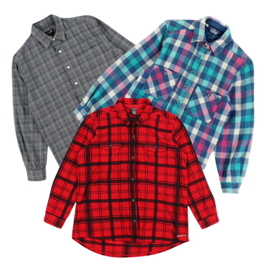 50x WOMEN'S FLANNEL SHIRTS